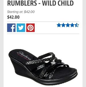 Skechers Memory Foam Black Sandals 9